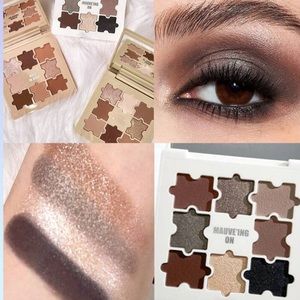 SHEGLAM Jazy Jigsaw Eyeshadow Palette-Mauve'ing On 9-Color Shimmer Matte